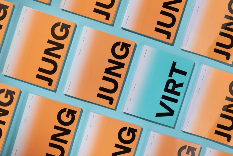 JUNGVIRT catalogue, graphic design by Matej Vojtus & Josefina Karlíková, foto Anna Pleslová